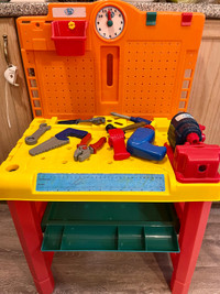 Kids Workbench with Toolbox &amp; Tools