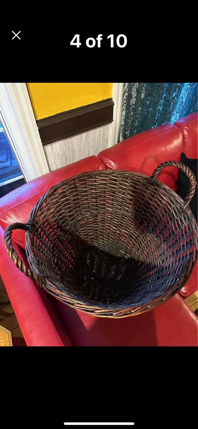 BEAUTIFUL BRAND NEW BIG WICKER BASKET in Home Décor & Accents in Regina - Image 5