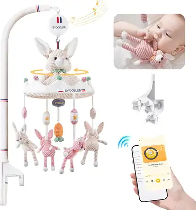 Baby Crib Mobile, Bluetooth Musical Mobile for Crib, View more