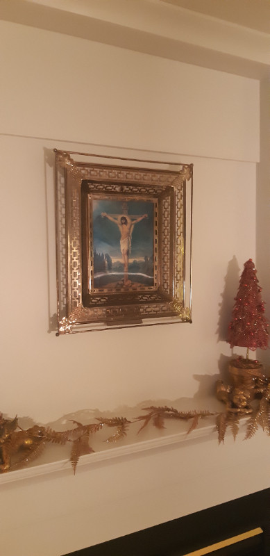 Image religieuse  de Jésus Vintage de type Lenticulaire dans Art et objets de collection  à Sherbrooke