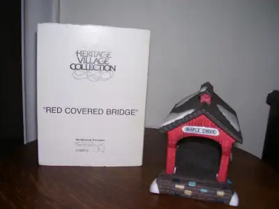 Red Covered Bridge - Department 56, View more