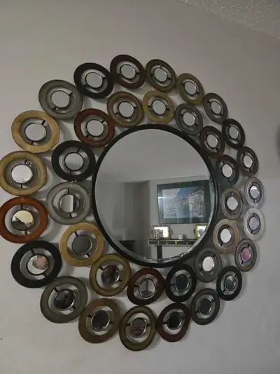 Large fancy mirror wall decor 36inches wide
