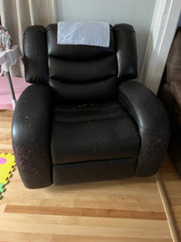 Free Leather recliner 