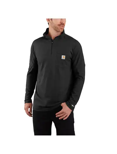 New Carhartt Men's Force Mock Neck Half Zip Grid Fleece Shirt XL, View more