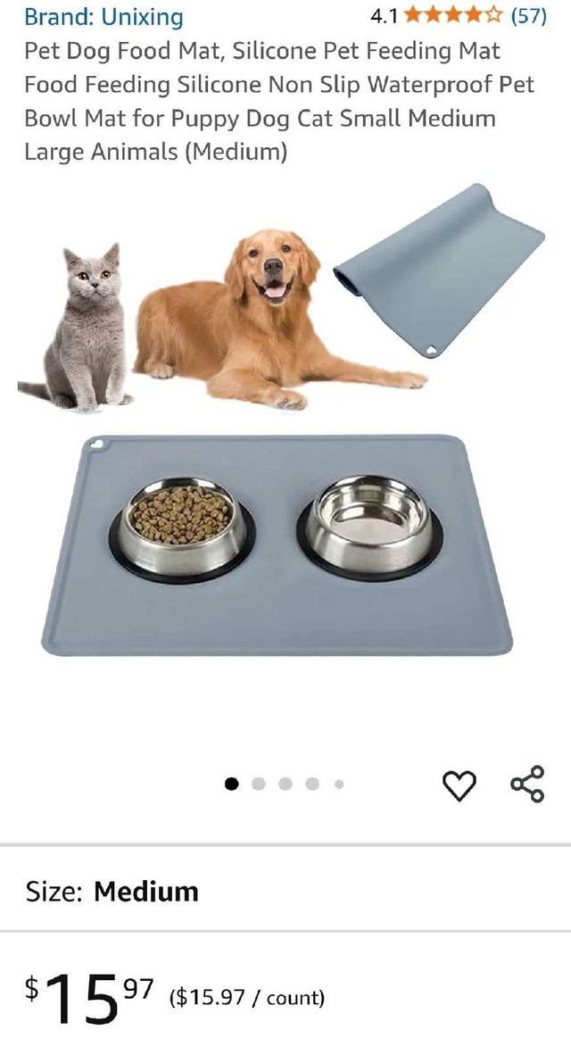 Pet feeding mat in Accessories in Kitchener / Waterloo - Image 2