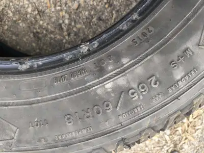 265/60r/ 18 inch all season truck tire vg condition $66