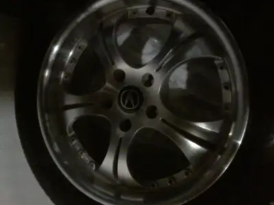 Pictured is a full set of 4 extremely rare, classic JDM STICH PRECIOUS rims, possibly the only set o...