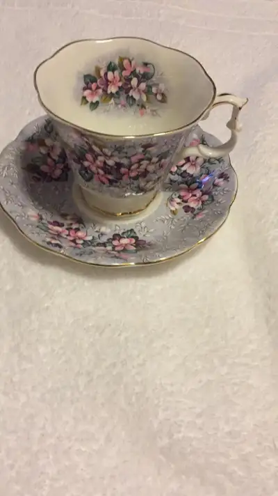 Royal Albert bone China teacup and saucer , View more