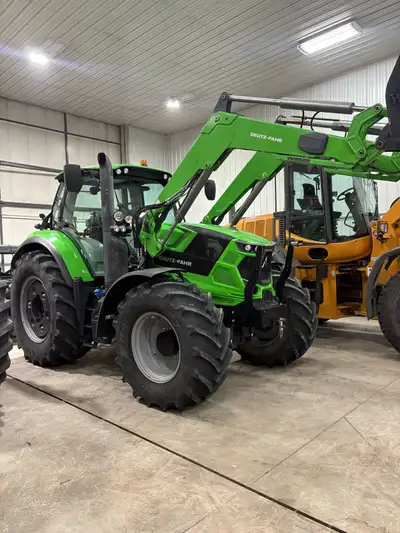 Thinking of selling this 2023 Deutz 6155 TTV tractor with Loader, 9ft bucket with 5 tine grapple, el...