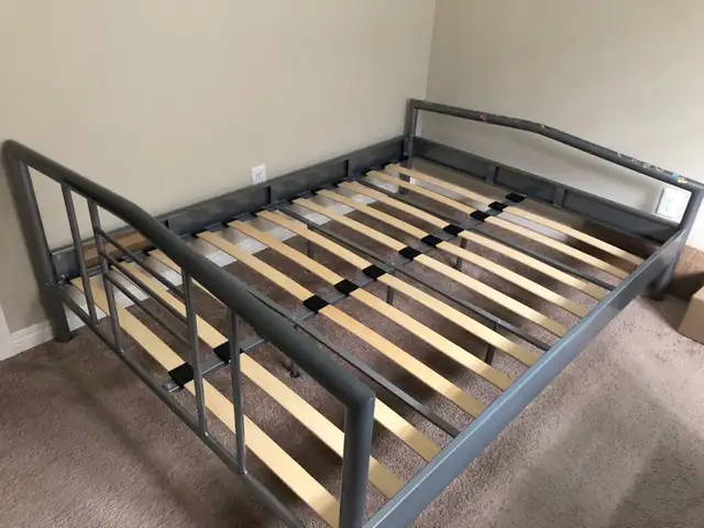 Double bed metal frame in Beds & Mattresses in Edmonton - Image 5