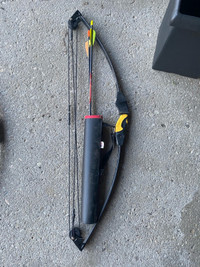 Child’s compound bow- with quiver and 2 arrows