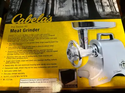 Cabela’s Meat Grinder, Meat Mixer, Sausage Stuffer, View more