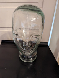 Vintage glass mannequin head