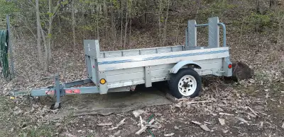 Utility Trailer Galvanized - 4*7.5 feet (both ends extend out)