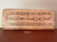 Hand Crafted Cribbage Board 