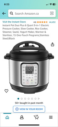 Instant Pot Duo Plus Pressure Cooker 