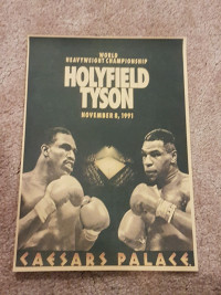 PROMO POSTER FOR TYSON VS. HOLYFIELD - FIGHT THAT NEVER HAPPENED