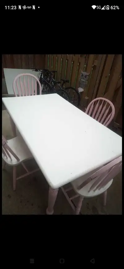 table and 4 chairs, View more