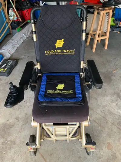 Fold & Travel electric wheelchair., View more