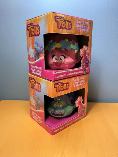 Trolls Branch & Poppy Coffee Mugs - Set of 2 - NEW, View more