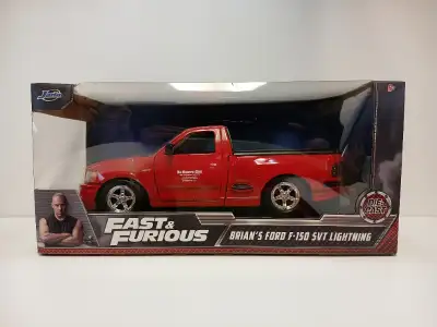 Brian's Ford F-150 SVT Lightning 2022 Jada Fast & Furious 1:24 Scale $25