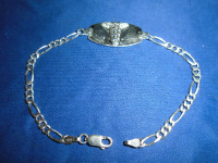 sterling silver Medic Alert bracelet