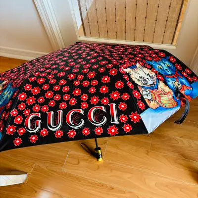 GUCCI Cat Print Folding Umbrella, View more
