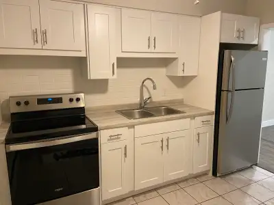 This newly updated 2 bedroom upper apartment is centrally located. This unit is on a bus route and l...
