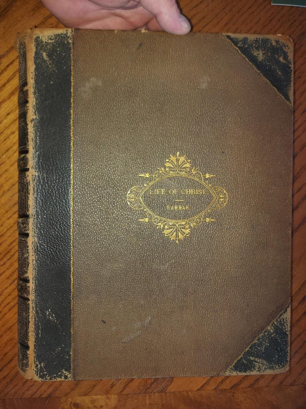 Massive antique Victorian ca.1890 illustrated leather-bound book dans Art et objets de collection  à Ouest de l’Île - Image 4