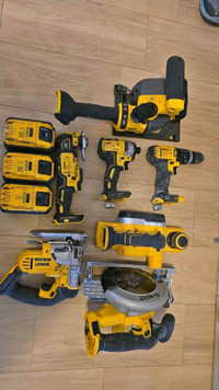 looking for broken tools, lithium batteries and chargers dewalt