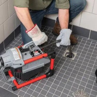 Sewer Backup Bathroom Clog Toilet Sink Shower Snake SAMEDAY