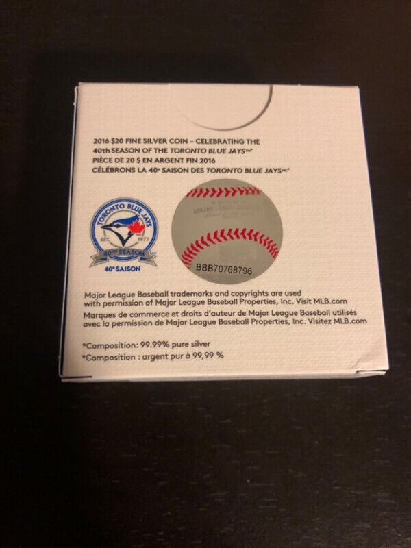 Blue Jays 40th Season 2016 Silver Coin in Arts & Collectibles in St. Catharines - Image 3
