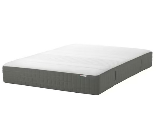 HAUGSVÄR Hybrid mattress, medium firm/dark gray, Queen size in Beds & Mattresses in Edmonton