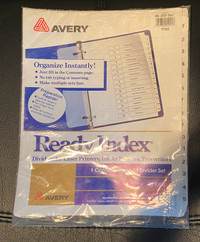 Avery Ready Index 15 Tabs & Two-pocket Folders