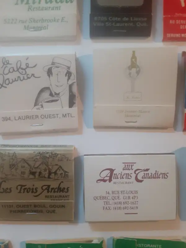 CARTONS D'ALUMETTES VINTAGES DE RESTAURANTS DE MONTREAL in Arts & Collectibles in Laval / North Shore - Image 6