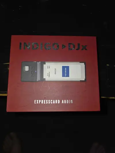 I'm offering an Echo Indigo DJx Expresscard Audio interface, a fantastic tool for DJs and audio enth...