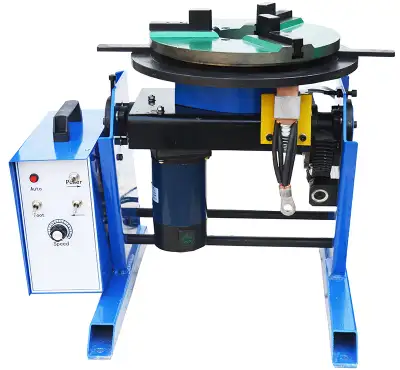 220lb Rotary Welding Positioning Machine with 300mm Turntable Chuck and Foot Switch for Welding Pipe...