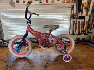 Brand New 14" Tires Barbie bike Brand new, never ridden (she wanted the frozen bike and you can't re...