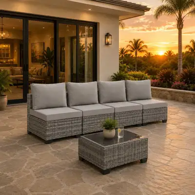 Brand New - Rattan Outdoor Sofa Set, View more