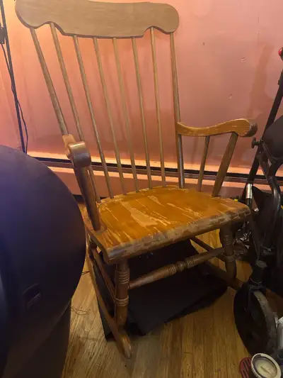 Vintage Wooden Rocking Chair, View more