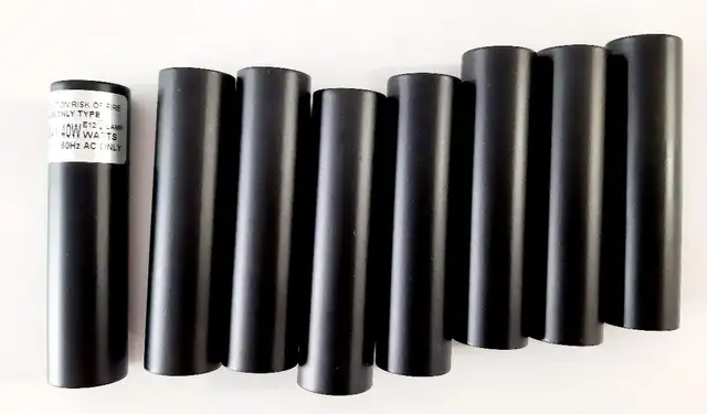 E12 Candle Socket Covers, 3.1 Inch, Tall, of metal, Black 8 Pack in Indoor Lighting & Fans in Ottawa - Image 3