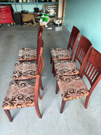 Solid wood - Set of 6 dinning chairs