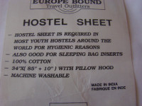 Hostel / Sleeping bag sheets