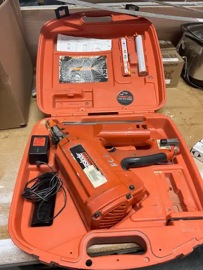 3 - Paslode framing nailers included are 2 batteries and fuel cells asking 300.00 each in mint condi...