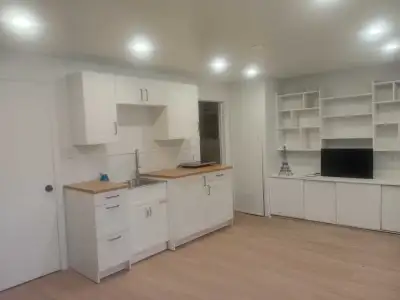 1 bedroom separate entrance baseent for rent near eastgate mall for 1300 Or with two bedrooms 1500....