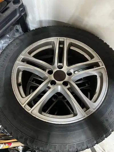 Cooper winter tires, size 255-55-18, comes with Audi rims, came off 2022 Q3, paint on centre caps ar...