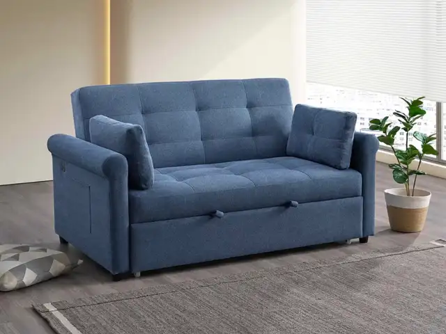 Convertible Sofa Bed USB Charging.