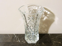 Large Lead Crystal Star of David Bouquet Vase
