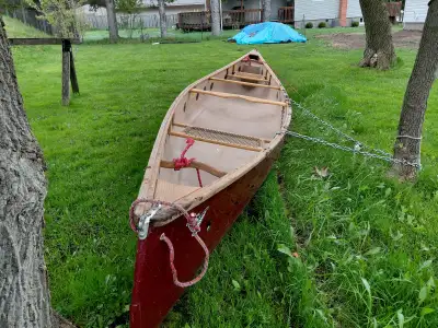 9 year old Nova Craft 16 foot prospector tuff stuff canoe for sale. Canoe is outfitted for white wat...