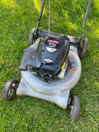 Craftsman gas lawn mower sharp blade no bag, View more